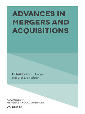 cover image of Advances in Mergers and Acquisitions